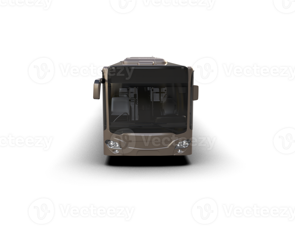 Realistic bus isolated on background. 3d rendering - illustration png