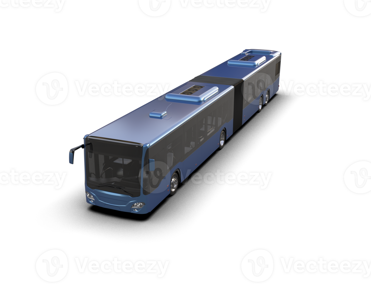 Realistic bus isolated on background. 3d rendering - illustration png