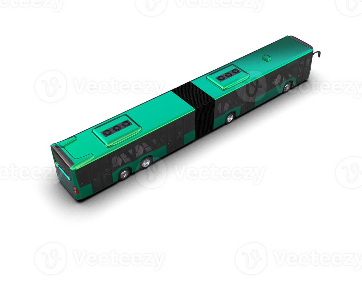 Realistic bus isolated on background. 3d rendering - illustration png