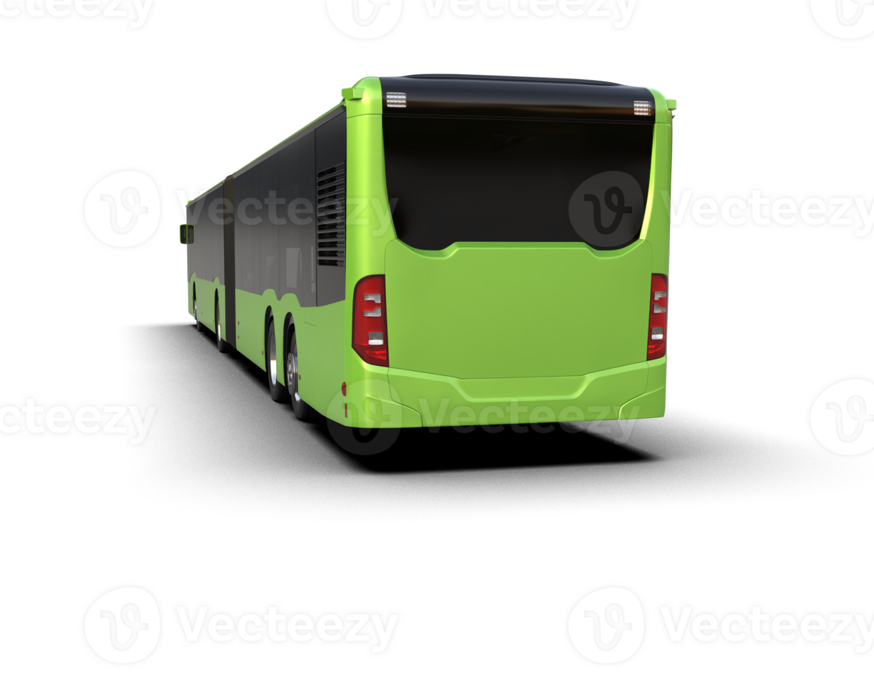 Realistic bus isolated on background. 3d rendering - illustration png