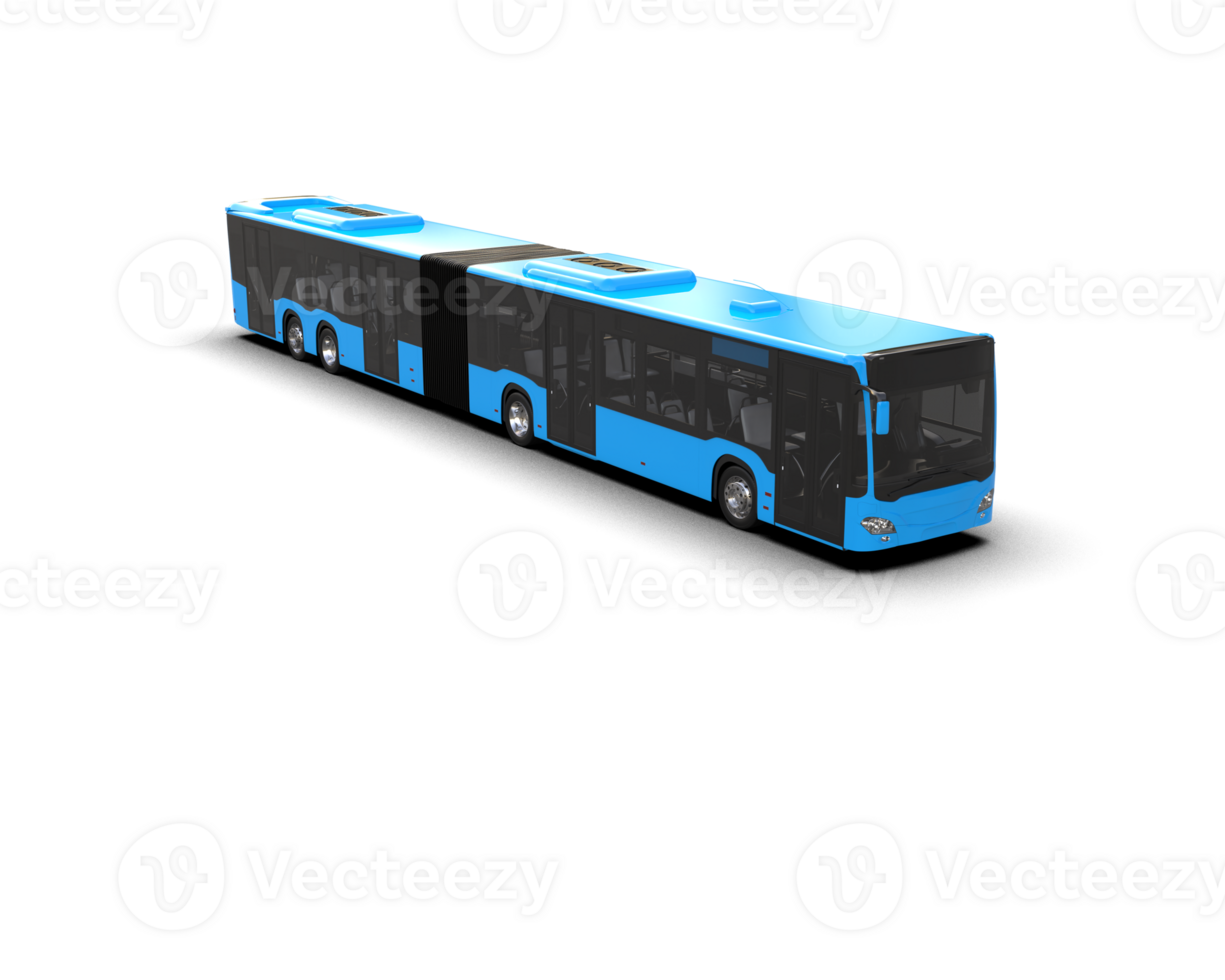 Realistic bus isolated on background. 3d rendering - illustration png