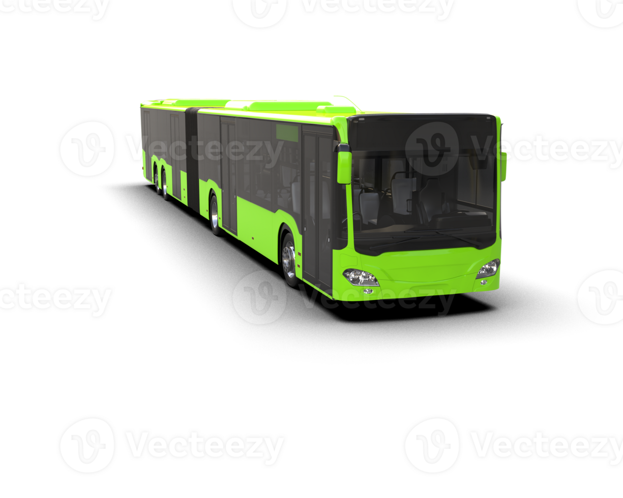 Realistic bus isolated on background. 3d rendering - illustration png