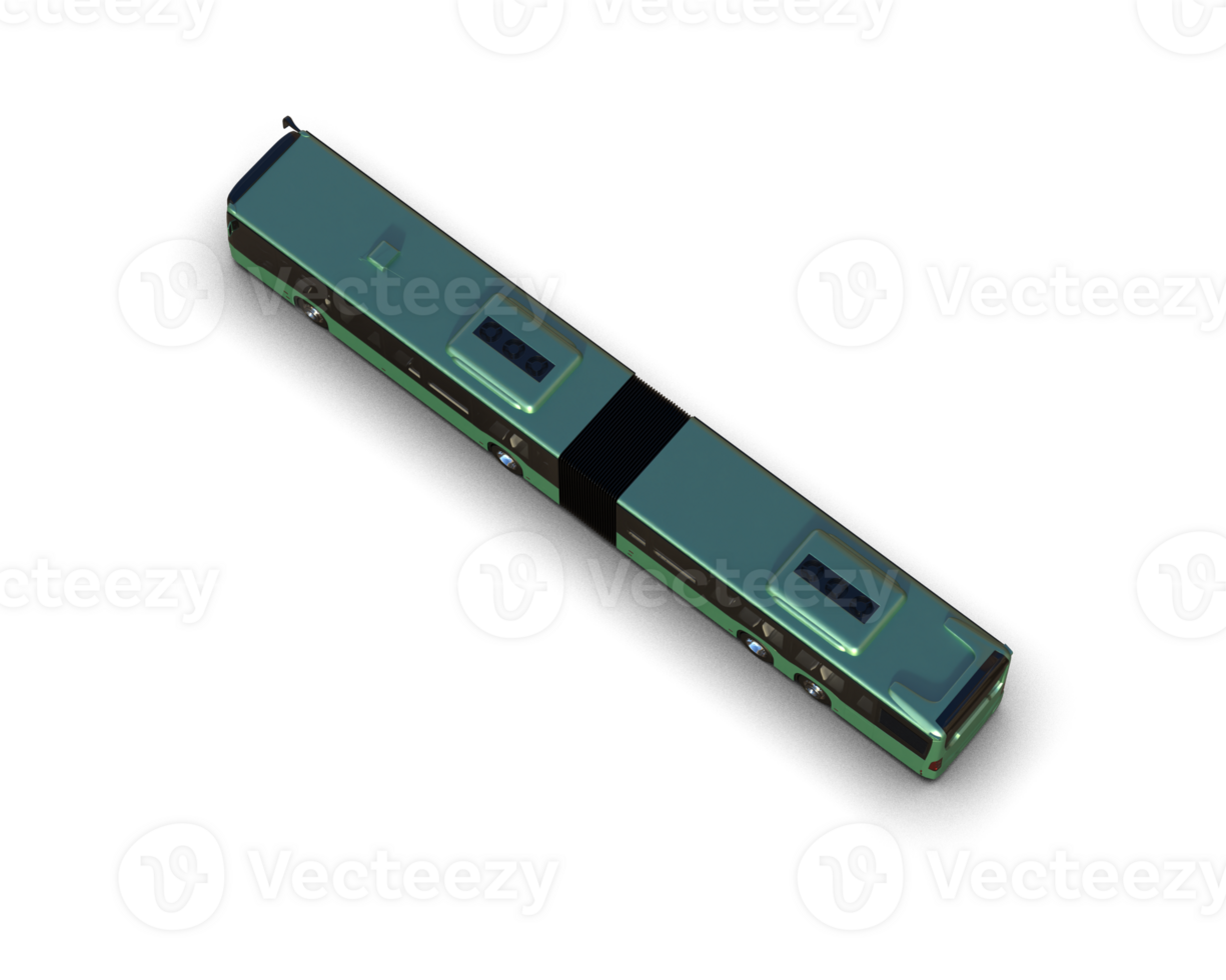 Realistic bus isolated on background. 3d rendering - illustration png