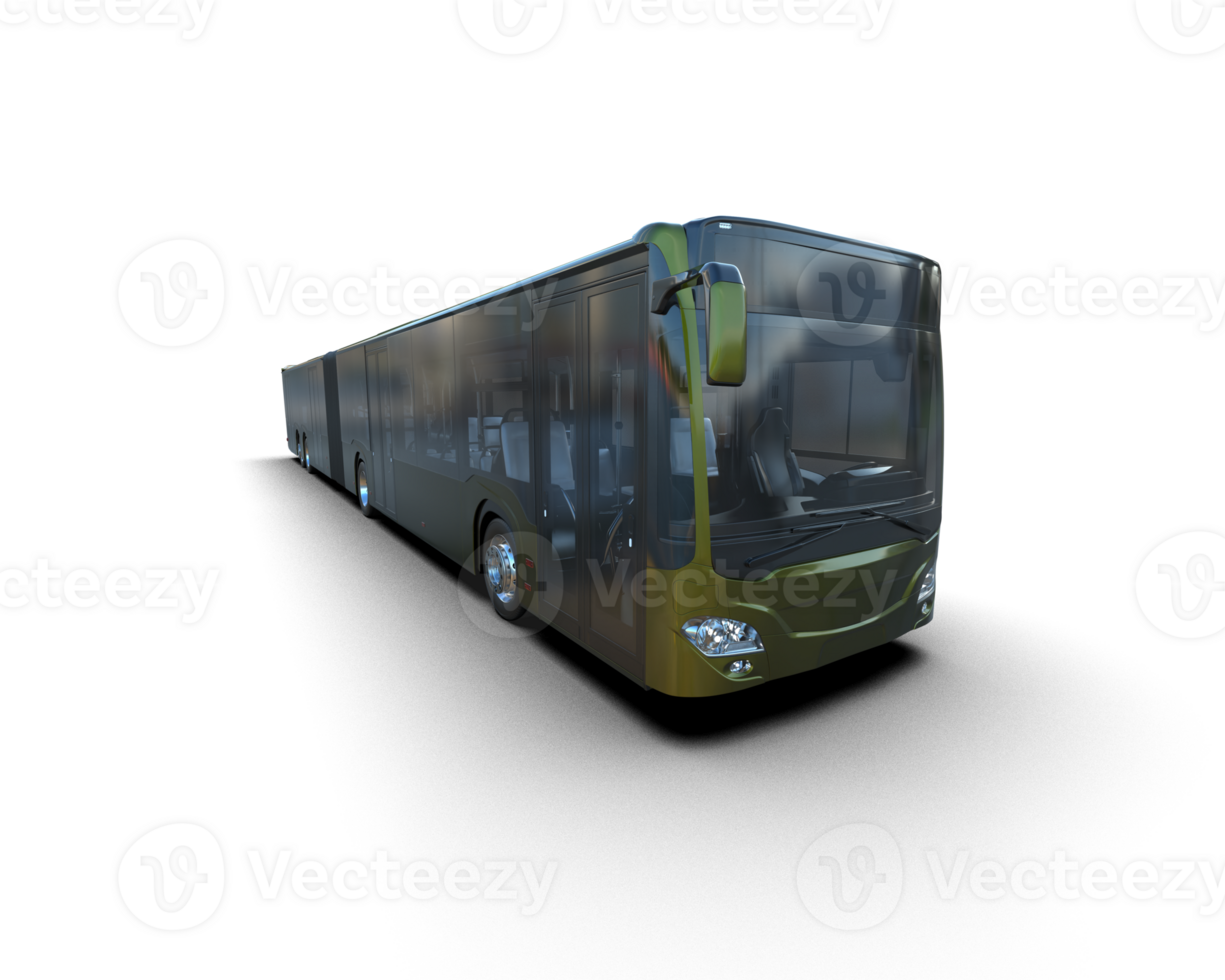Realistic bus isolated on background. 3d rendering - illustration png