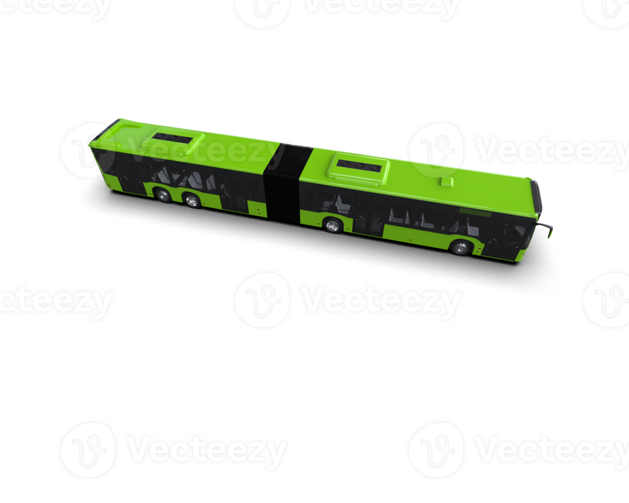 Realistic bus isolated on background. 3d rendering - illustration png