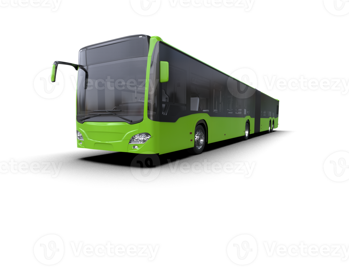 Realistic bus isolated on background. 3d rendering - illustration png