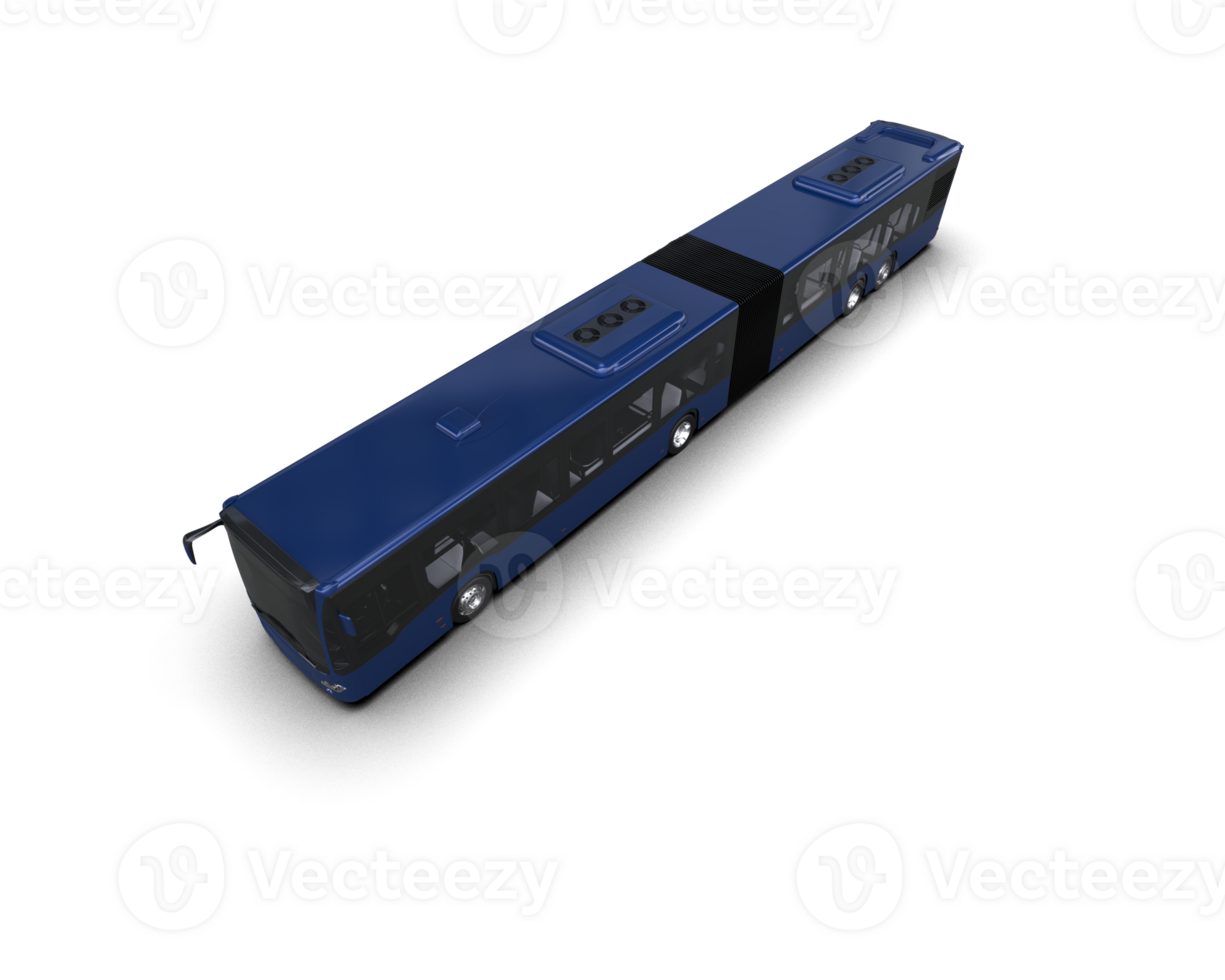 Realistic bus isolated on background. 3d rendering - illustration png