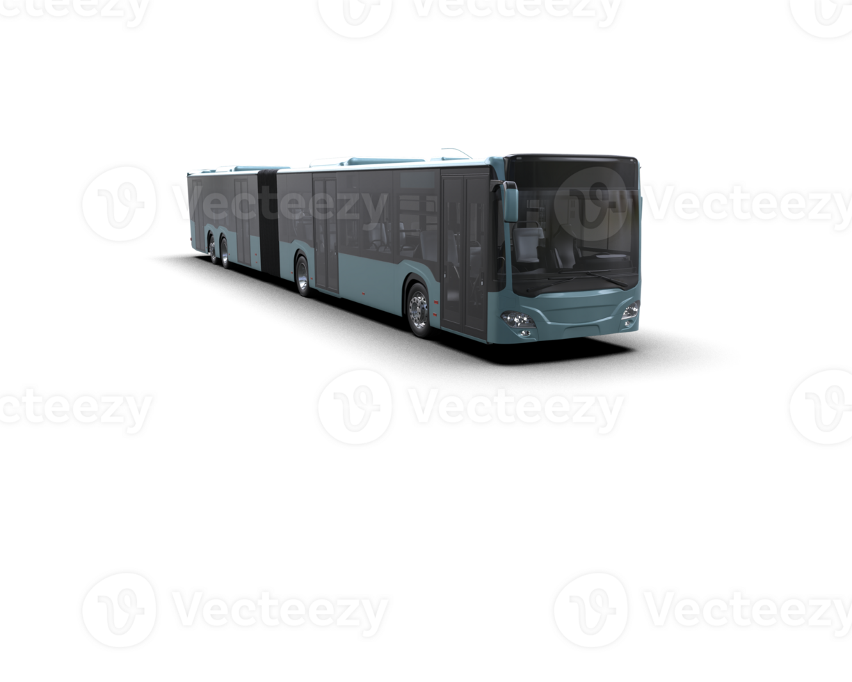 Realistic bus isolated on background. 3d rendering - illustration png
