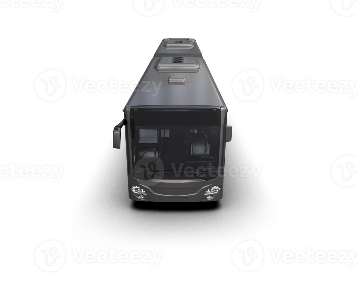 Realistic bus isolated on background. 3d rendering - illustration png