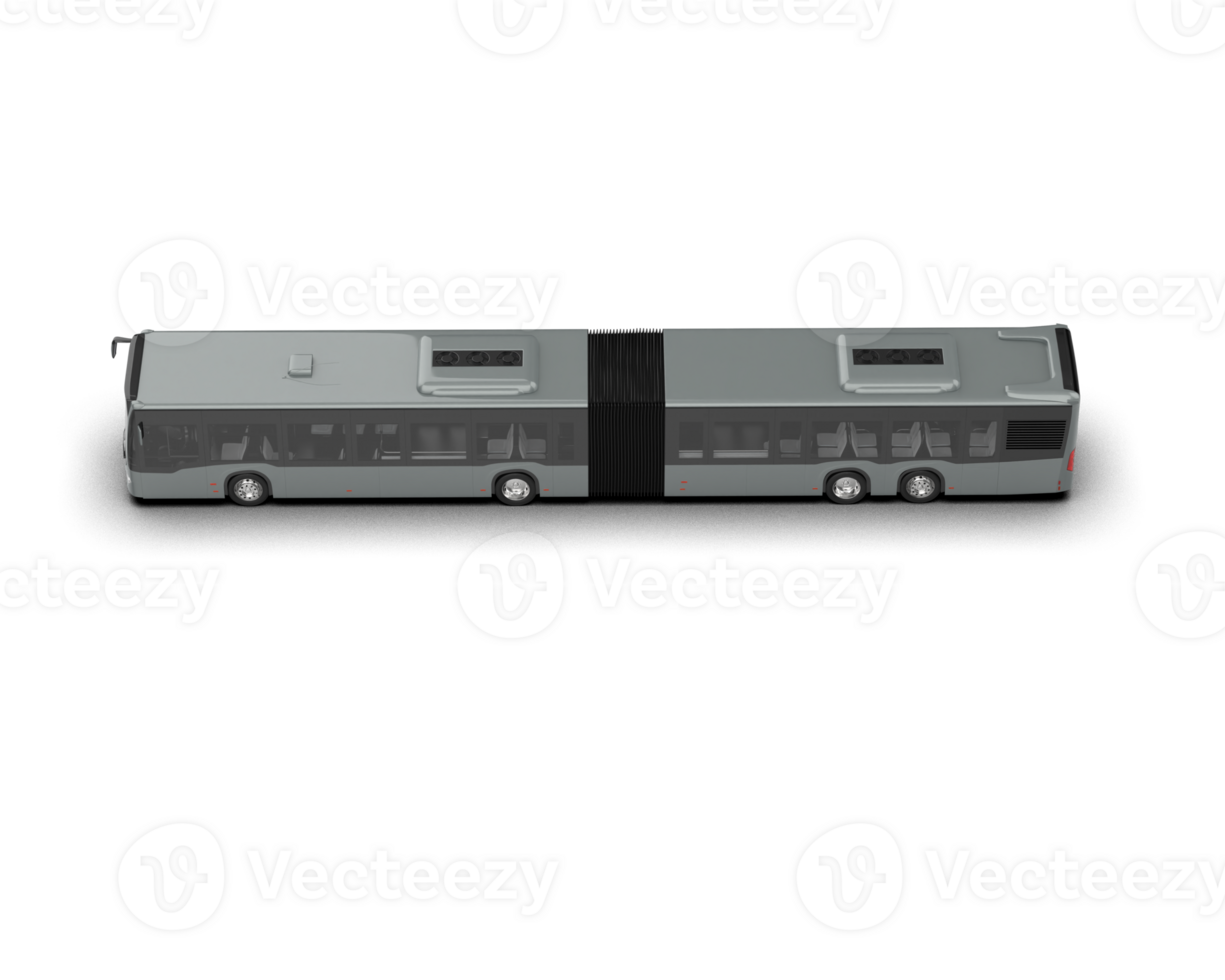 Realistic bus isolated on background. 3d rendering - illustration png