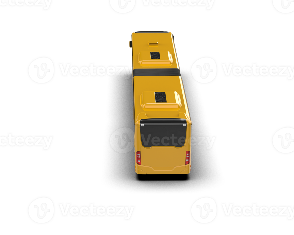 Realistic bus isolated on background. 3d rendering - illustration png