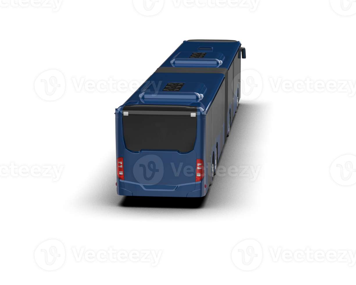 Realistic bus isolated on background. 3d rendering - illustration png