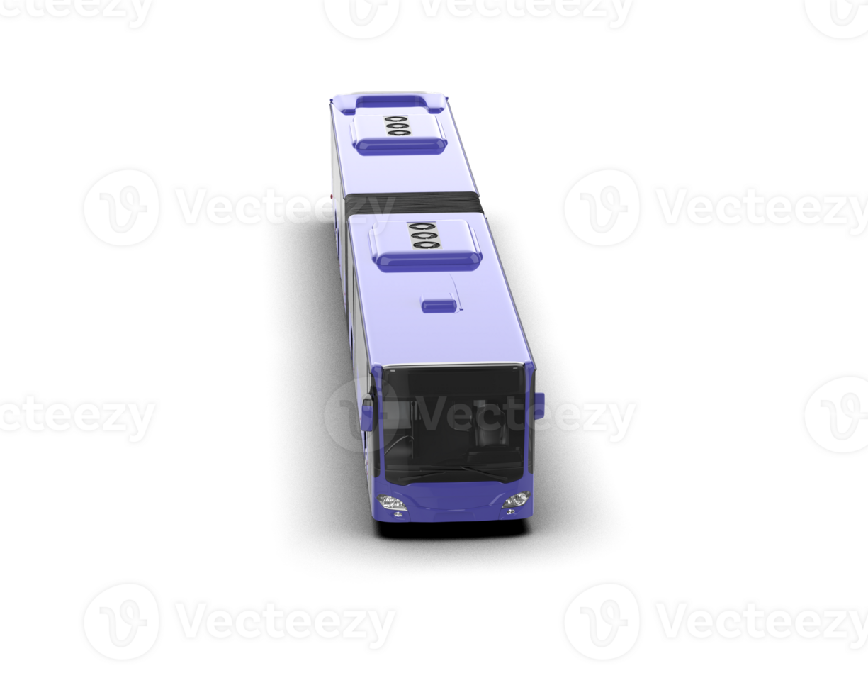 Realistic bus isolated on background. 3d rendering - illustration png