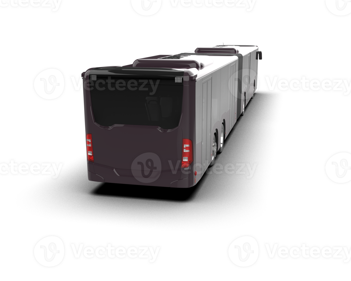 Realistic bus isolated on background. 3d rendering - illustration png