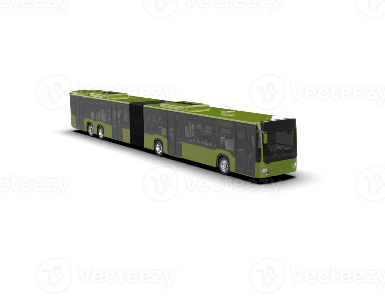 Realistic bus isolated on background. 3d rendering - illustration png