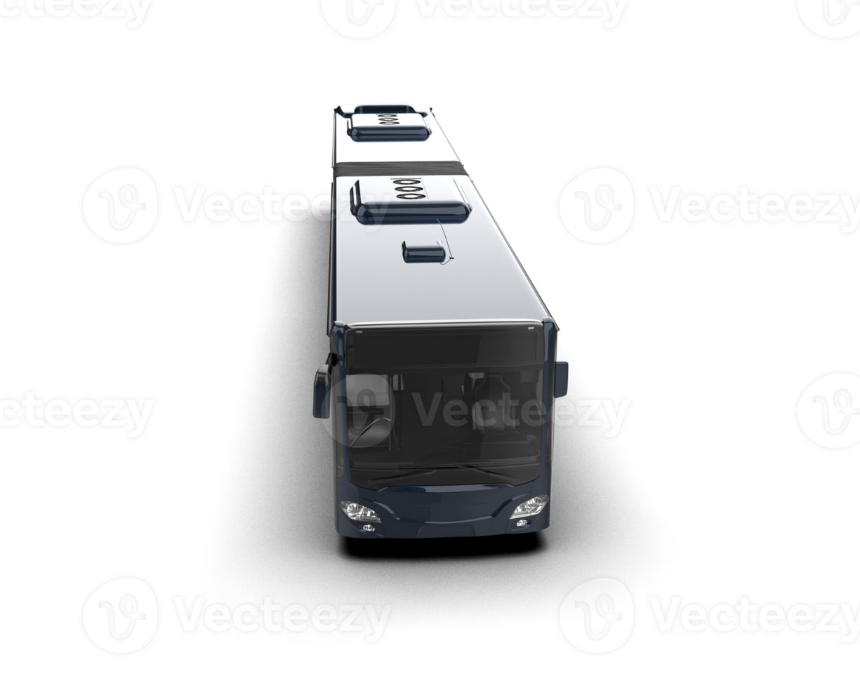 Realistic bus isolated on background. 3d rendering - illustration png