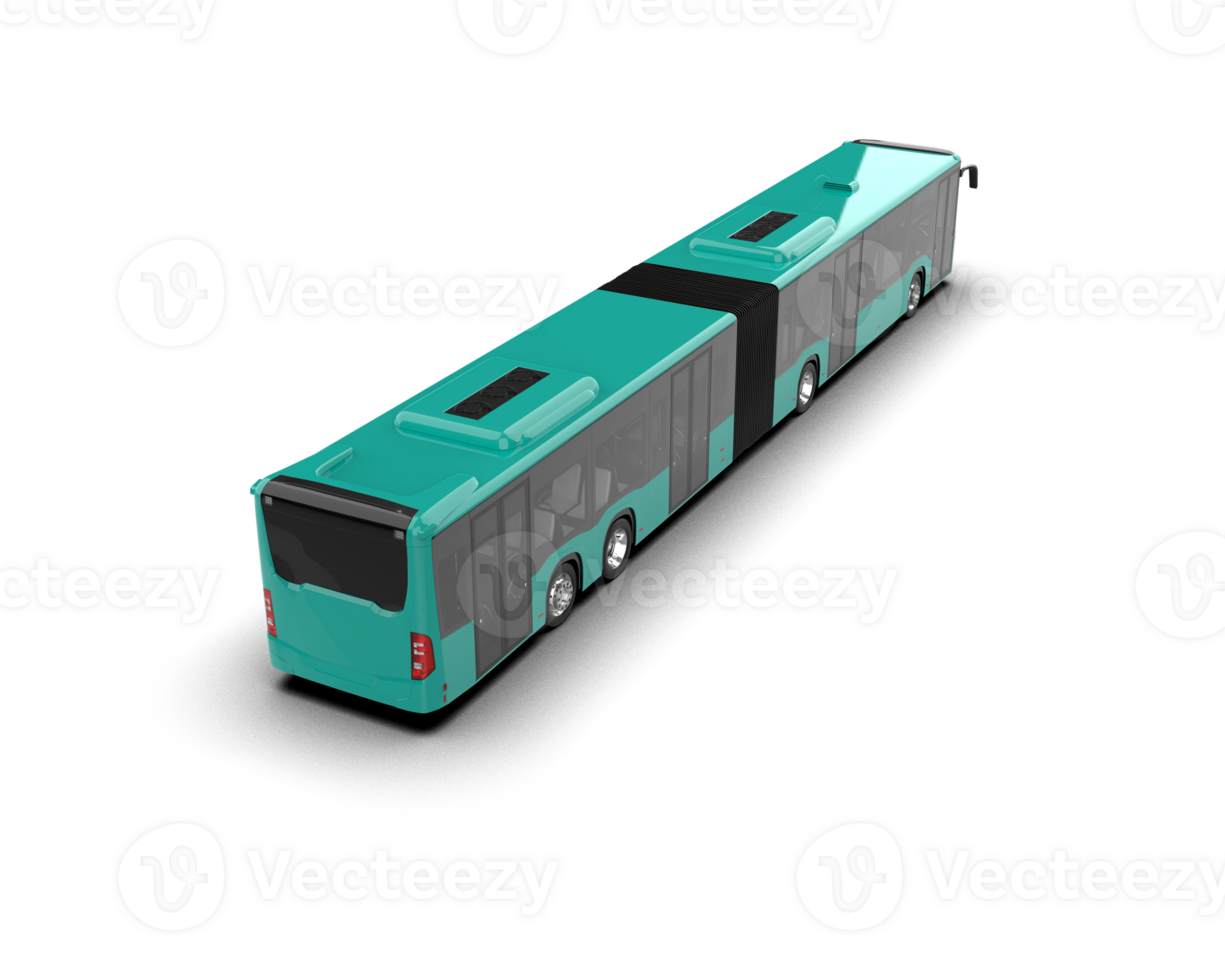 Realistic bus isolated on background. 3d rendering - illustration png