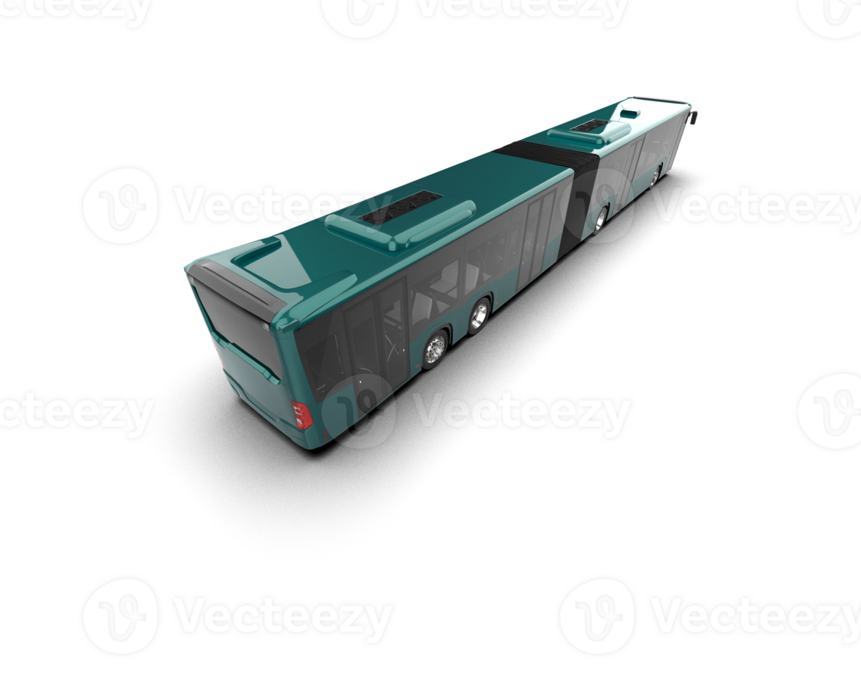 Realistic bus isolated on background. 3d rendering - illustration png