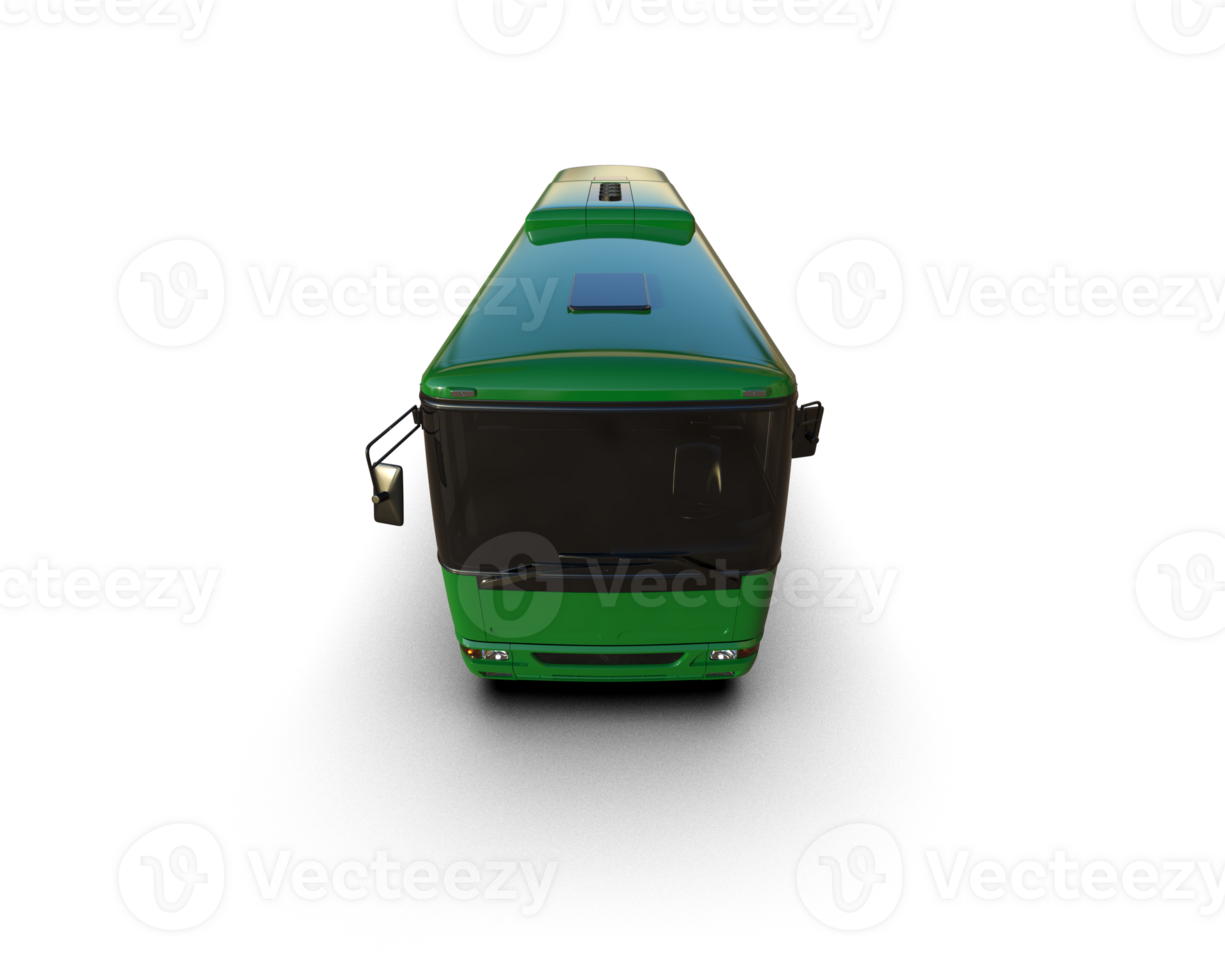 Realistic bus isolated on background. 3d rendering - illustration png