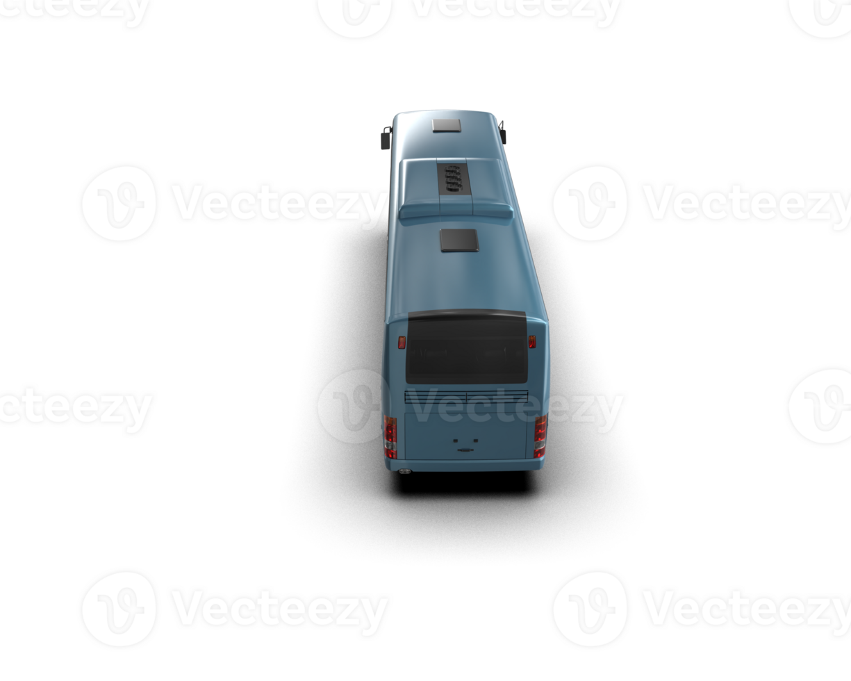 Realistic bus isolated on background. 3d rendering - illustration png