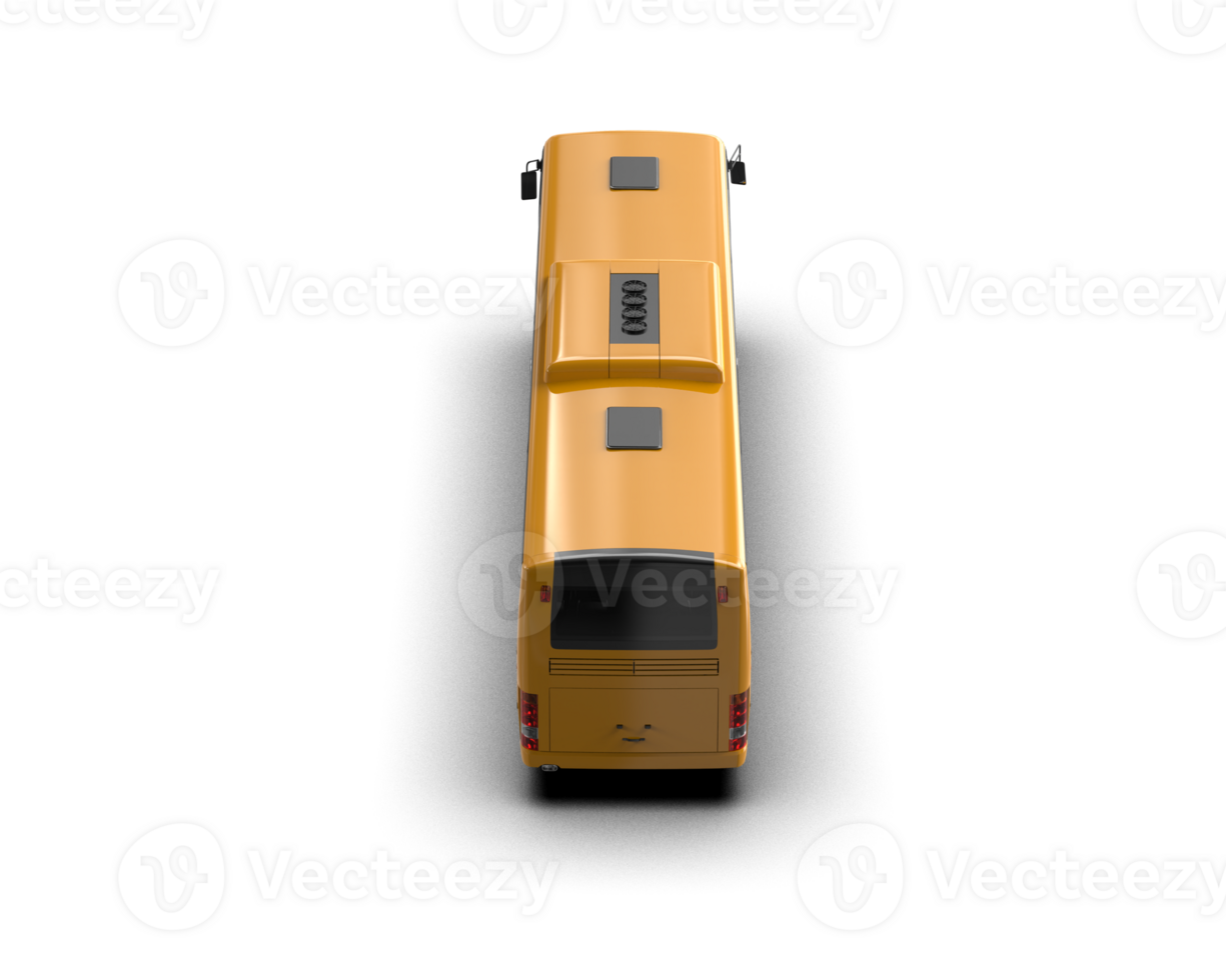Realistic bus isolated on background. 3d rendering - illustration png
