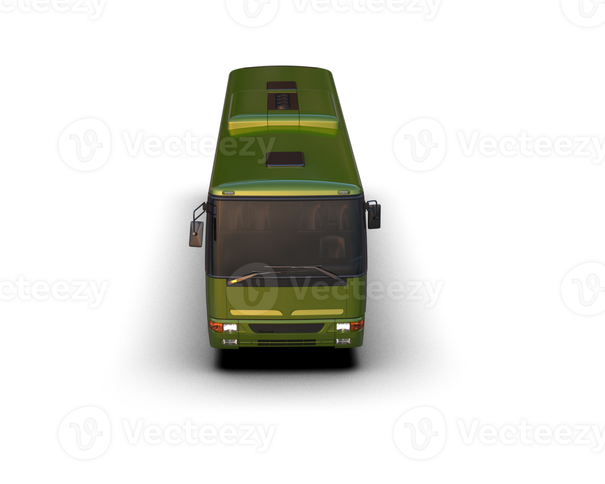 Realistic bus isolated on background. 3d rendering - illustration png