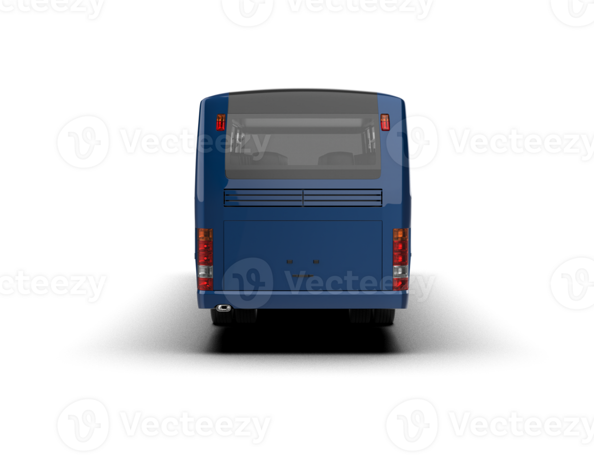 Realistic bus isolated on background. 3d rendering - illustration png
