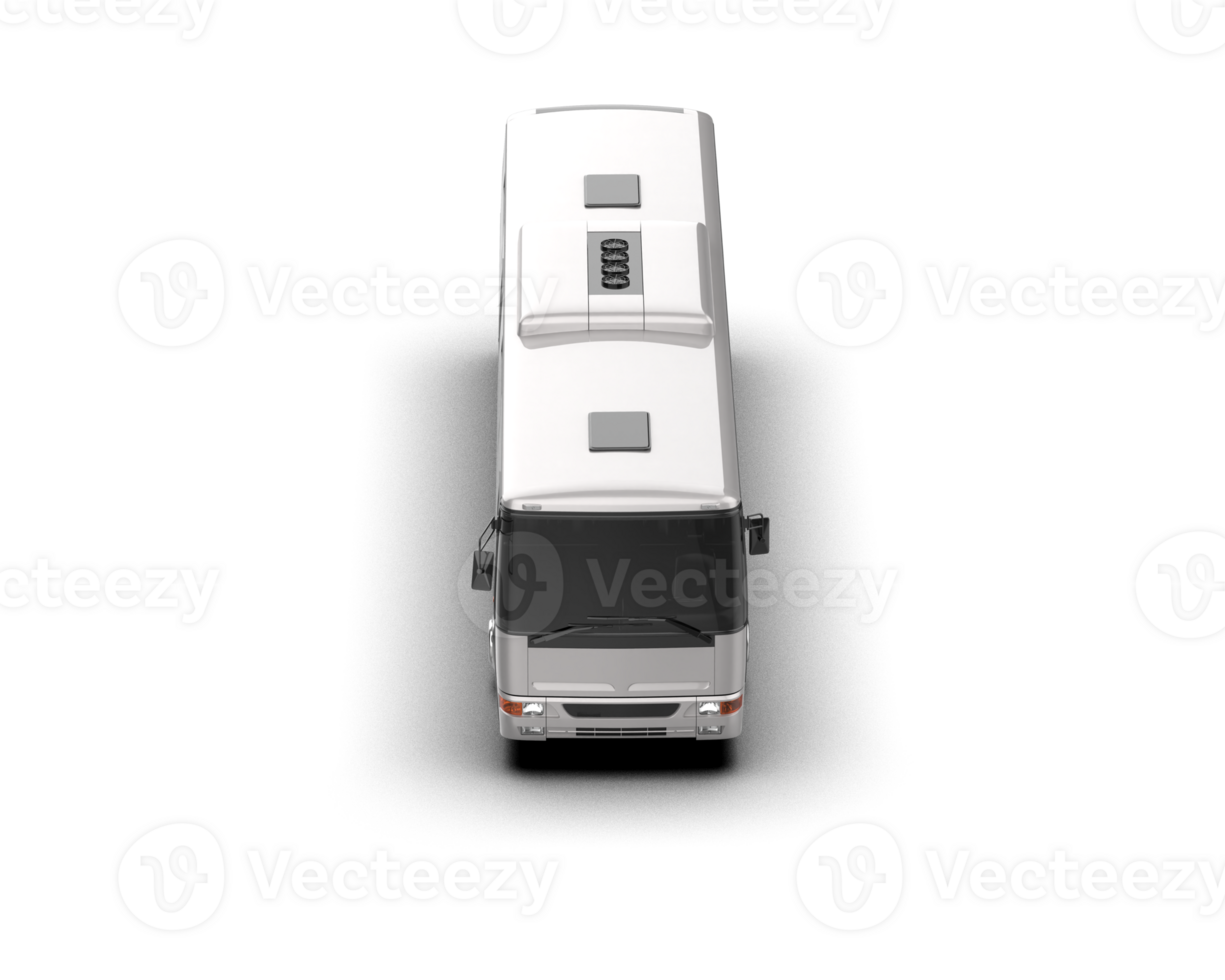 Realistic bus isolated on background. 3d rendering - illustration png