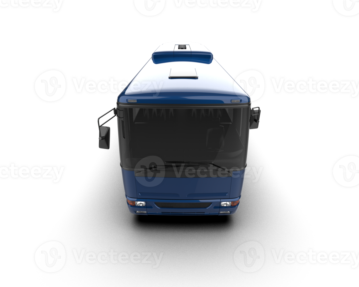 Realistic bus isolated on background. 3d rendering - illustration png
