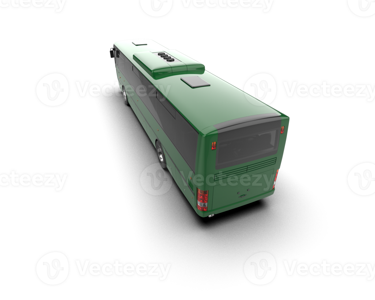 Realistic bus isolated on background. 3d rendering - illustration png