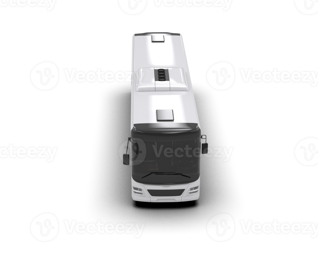 Realistic bus isolated on background. 3d rendering - illustration png