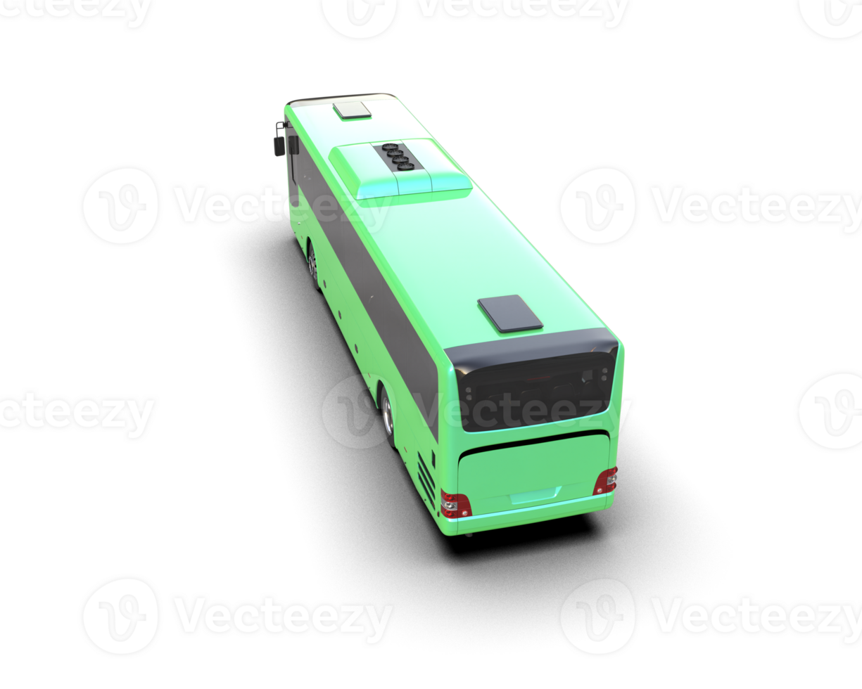 Realistic bus isolated on background. 3d rendering - illustration png