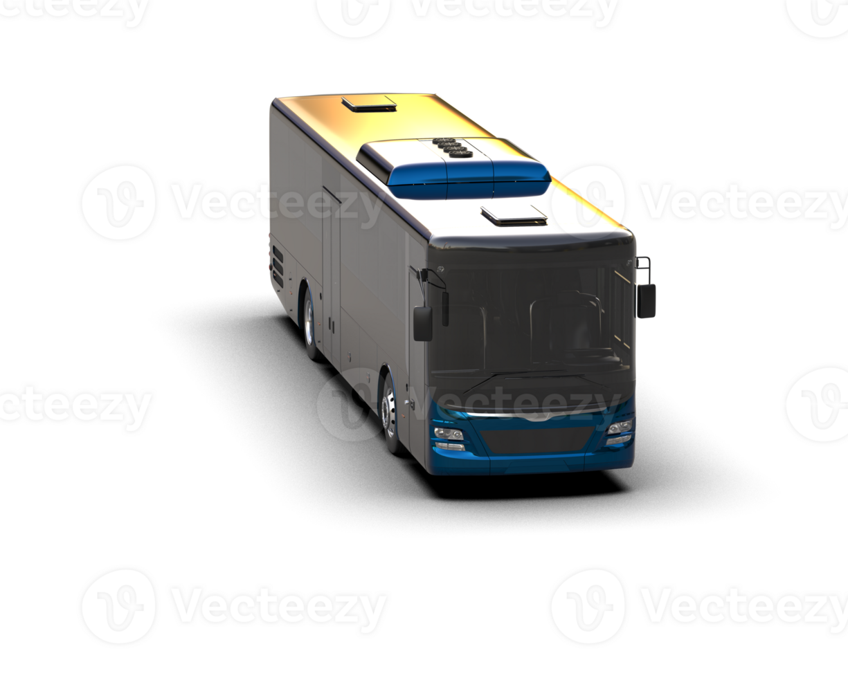 Realistic bus isolated on background. 3d rendering - illustration png
