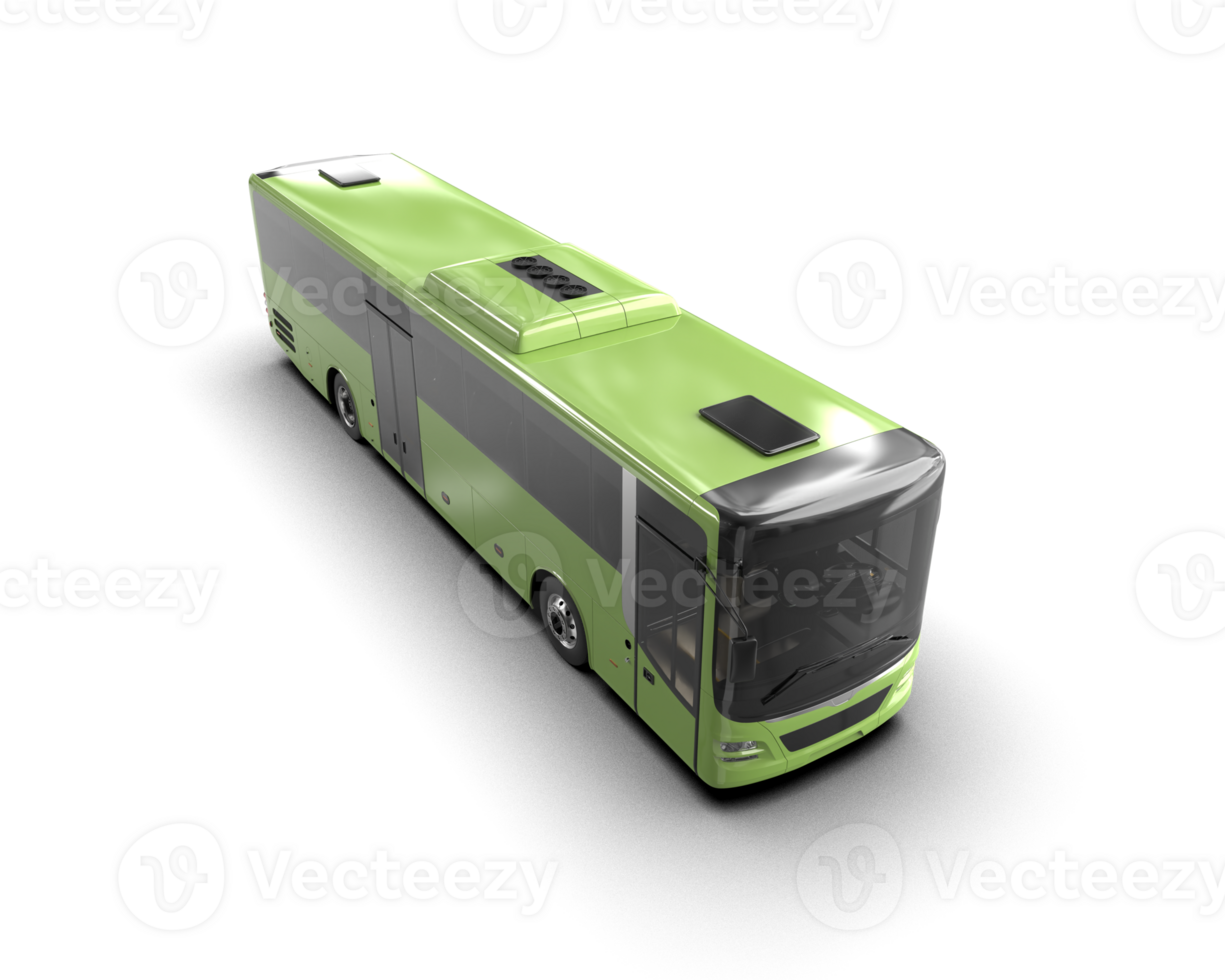 Realistic bus isolated on background. 3d rendering - illustration png