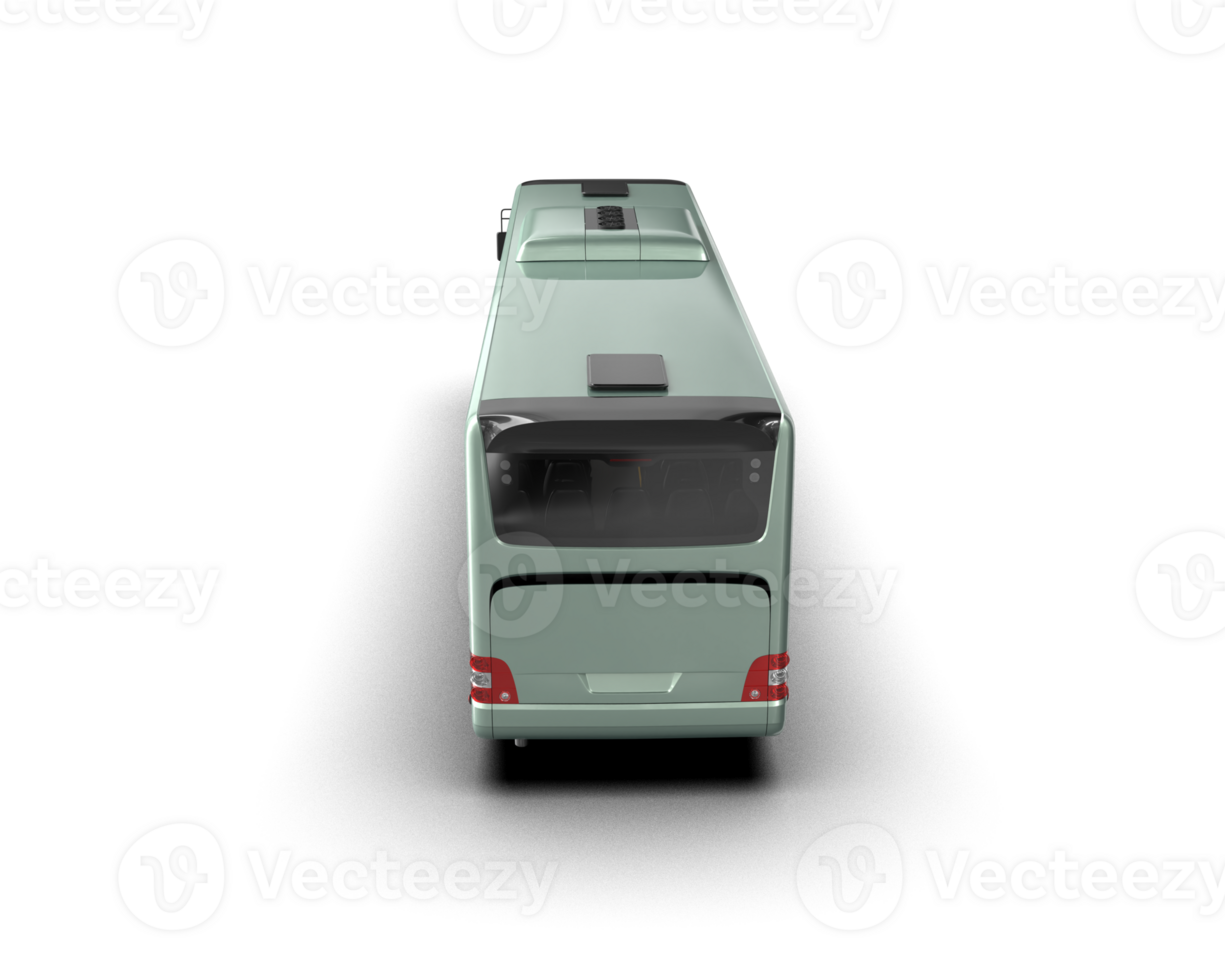Realistic bus isolated on background. 3d rendering - illustration png