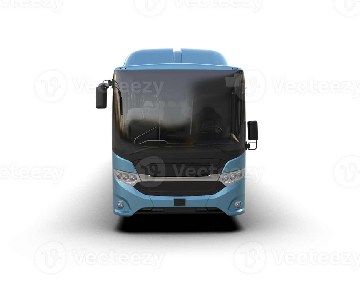 Realistic bus isolated on background. 3d rendering - illustration png