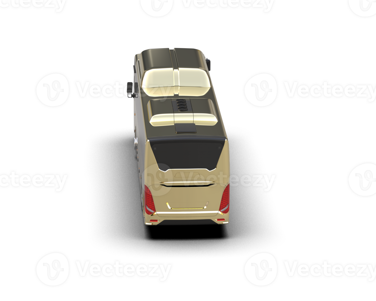 Realistic bus isolated on background. 3d rendering - illustration png