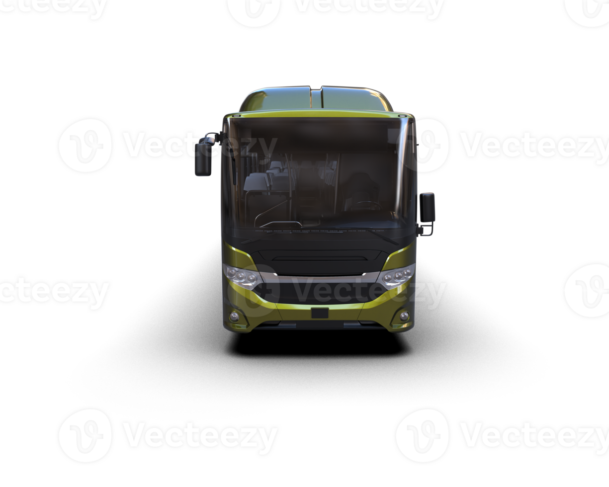 Realistic bus isolated on background. 3d rendering - illustration png