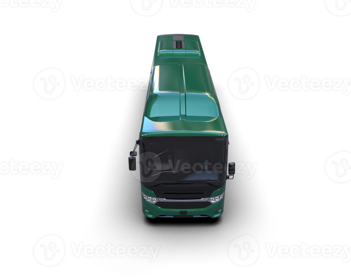 Realistic bus isolated on background. 3d rendering - illustration png