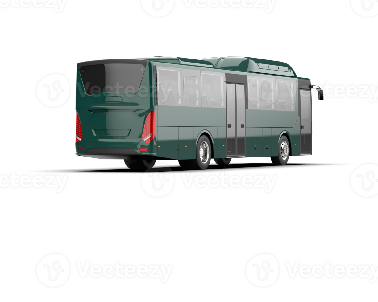 Realistic bus isolated on background. 3d rendering - illustration png