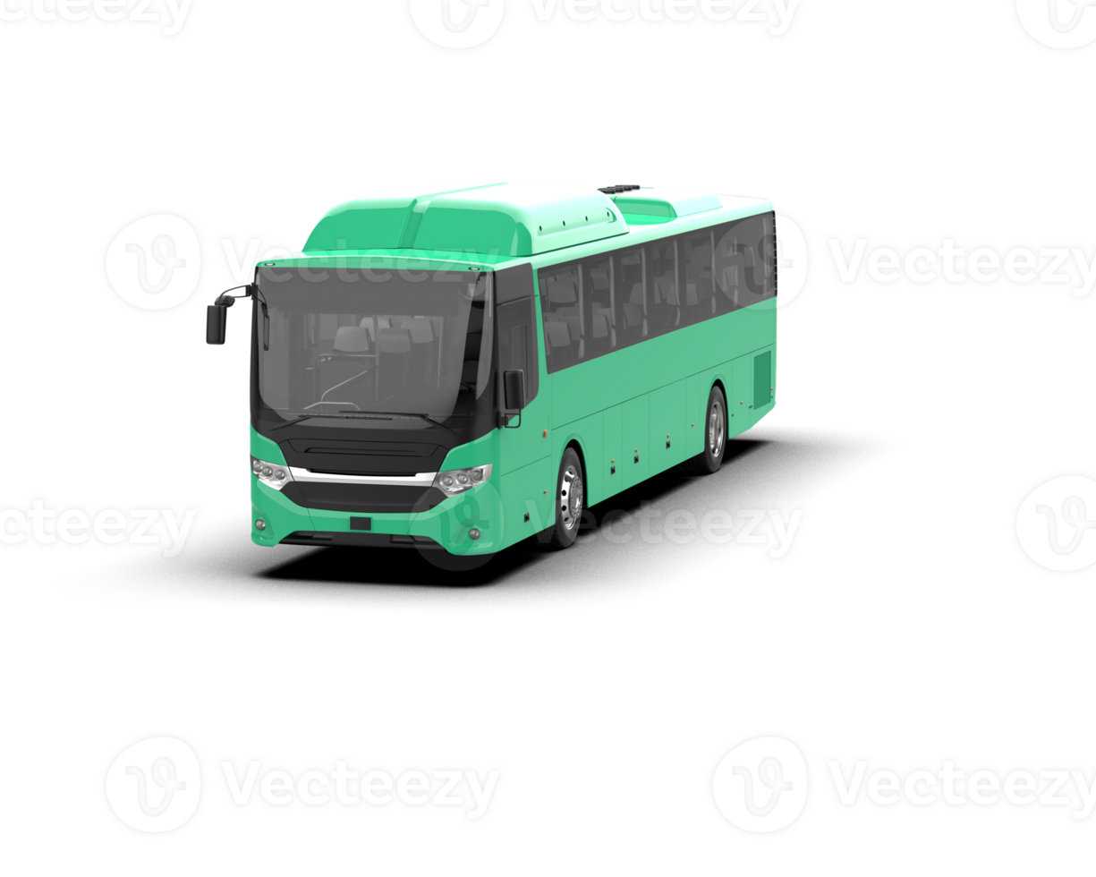 Realistic bus isolated on background. 3d rendering - illustration png