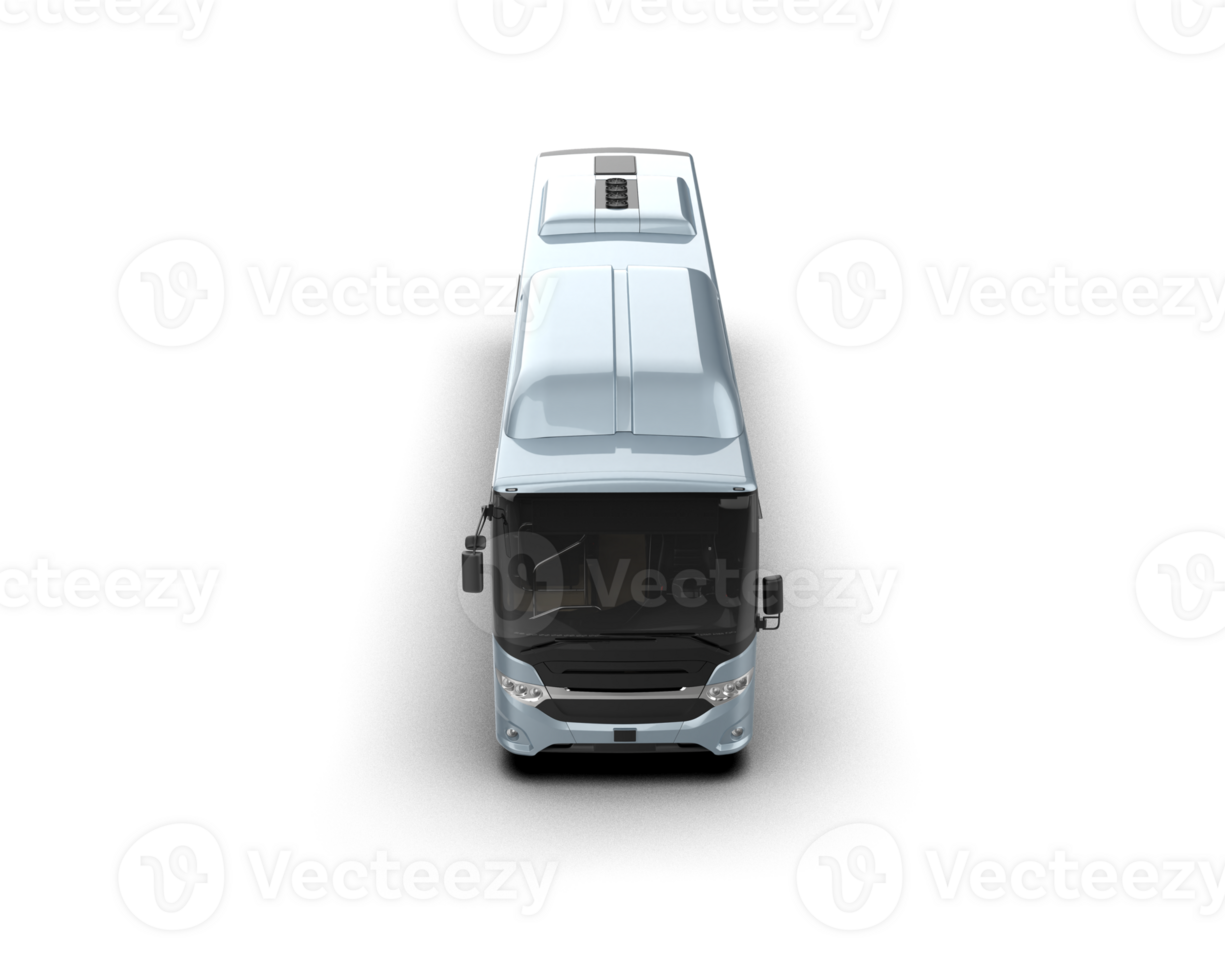 Realistic bus isolated on background. 3d rendering - illustration png