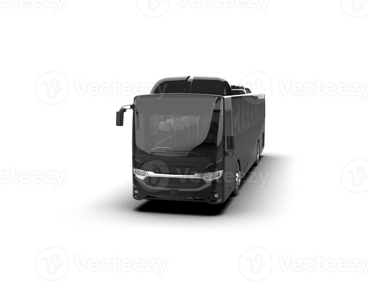 Realistic bus isolated on background. 3d rendering - illustration png