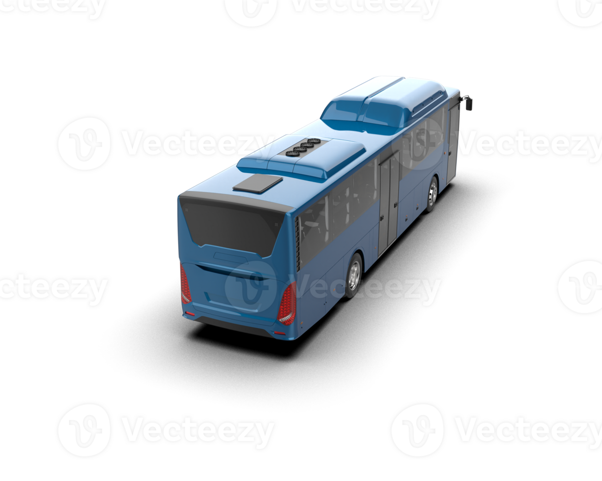 Realistic bus isolated on background. 3d rendering - illustration png