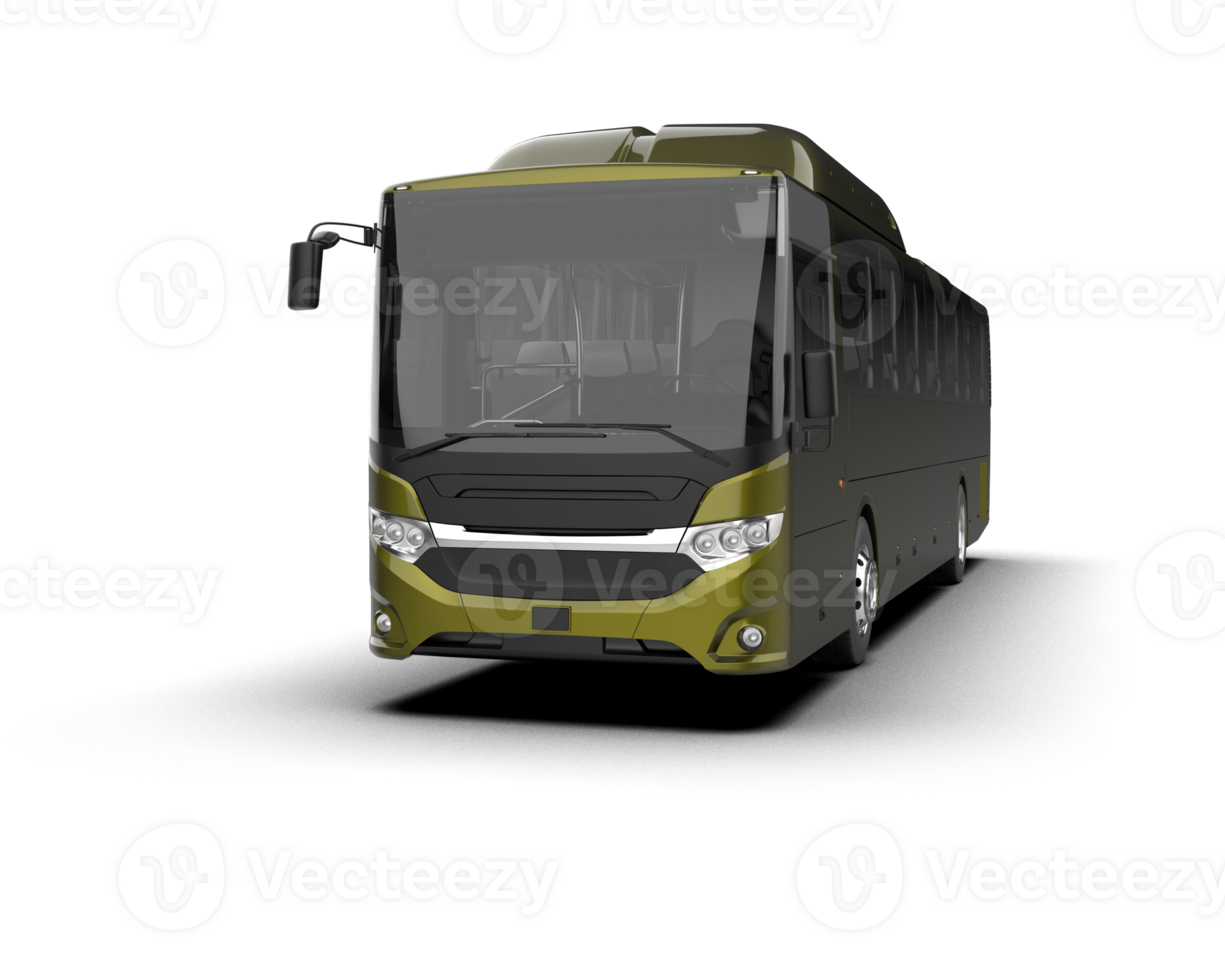 Realistic bus isolated on background. 3d rendering - illustration png