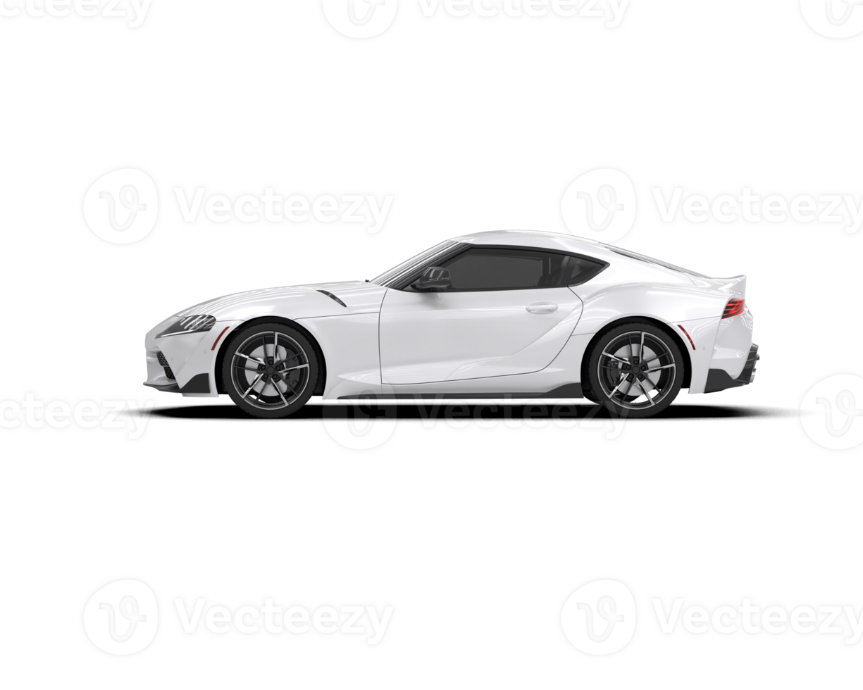 Realistic sport car isolated on background. 3d rendering - illustration png