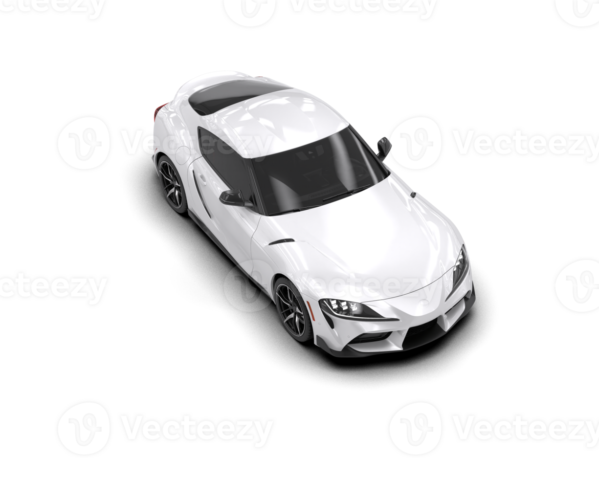 Realistic sport car isolated on background. 3d rendering - illustration png