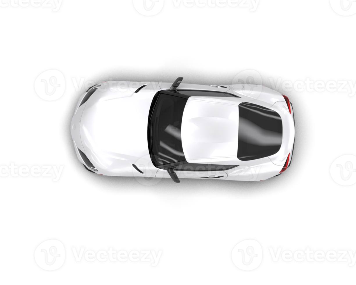 Realistic sport car isolated on background. 3d rendering - illustration png