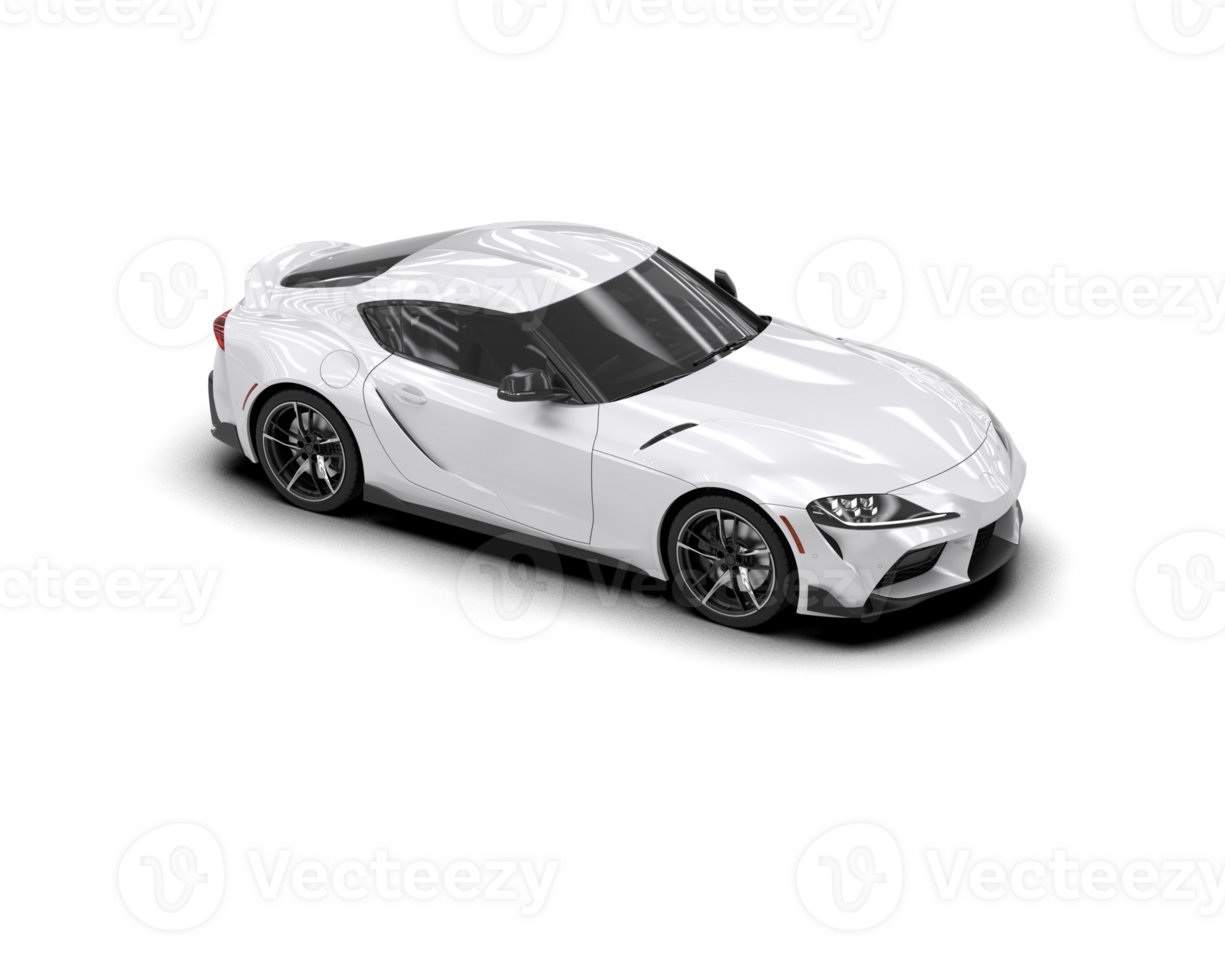 Realistic sport car isolated on background. 3d rendering - illustration png