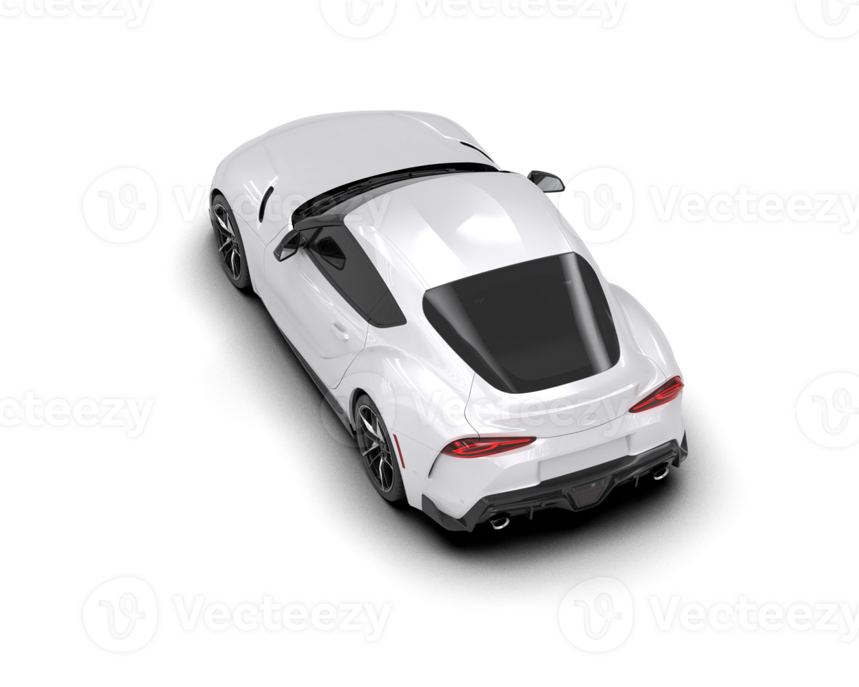 Realistic sport car isolated on background. 3d rendering - illustration png